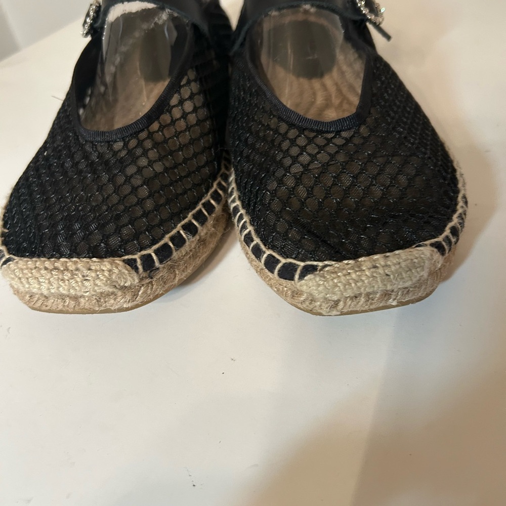 J. Crew Mary Jane mesh espadrille flats Size 8 EUC - Picture 4 of 9